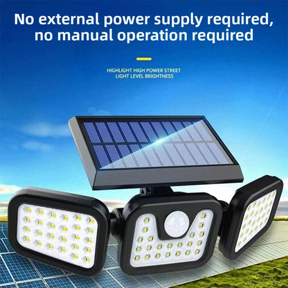 Solar Motion Sensor Security Light - Outdoor Waterproof LED Flood Light