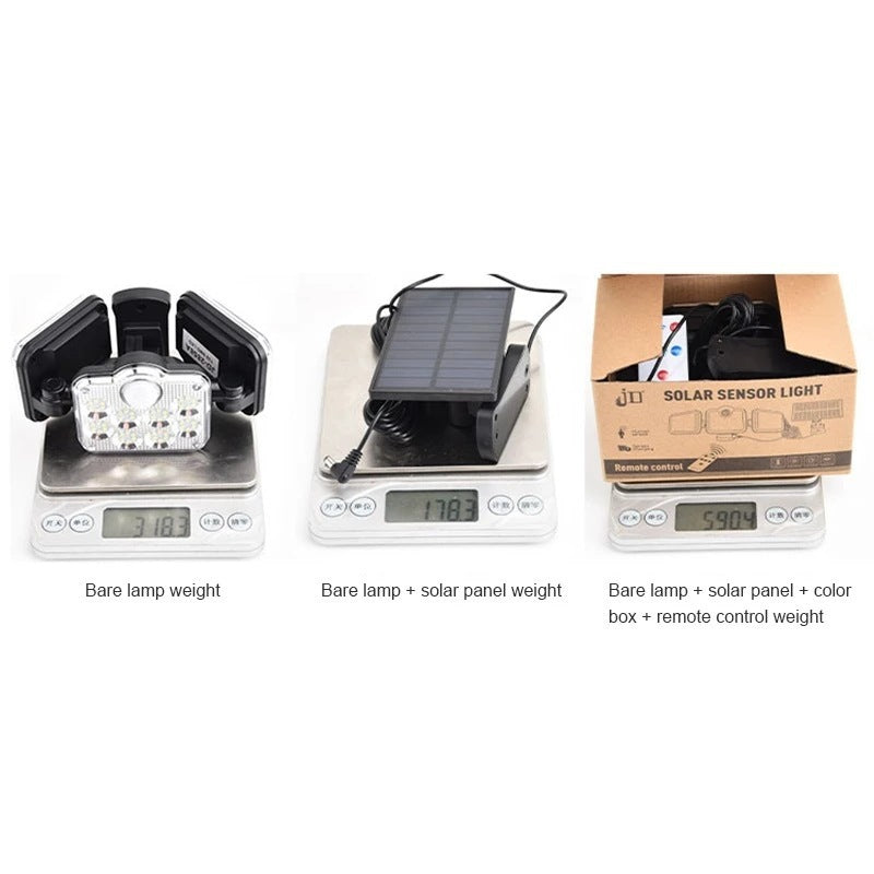 Solar Motion Sensor Security Light - Outdoor Waterproof LED Flood Light
